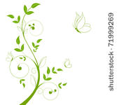 beautiful abstract floral...
