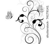 abstract floral background....
