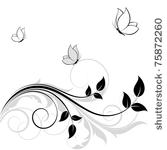 abstract floral background with ...