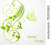 abstract floral background with ...