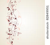 vintage floral background.