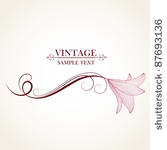 vintage floral background with...