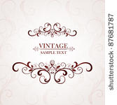 vintage floral frame. element...