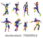 children silhouettes made of...