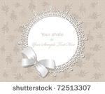 vector lace picture frame on a...