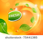 vector juicy  fresh background...