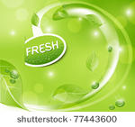 vector green fresh background...