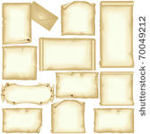 blank paper big set vector
