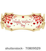 banner valentine vector