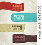 retro grunge labels