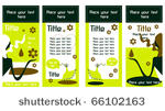 eco green color banner or...