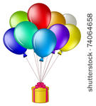 balloons all colours of a...