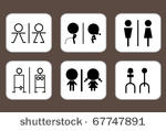 toilet symbols for men and...