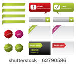 web elements vector