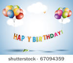 happy birthday text with...