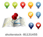 gps icon set