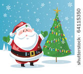 santa claus   christmas tree