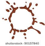 chocolate splash. vector...