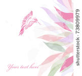beautiful pink hummingbird...