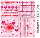 set of four vector love...