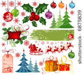 big set elements for christmas...