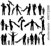 big collect vector silhouette...