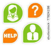 collect sticker with business...