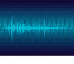 audio waveform vector...