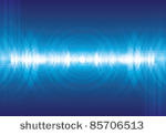 abstract digital sound wave...
