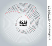 swirl calendar 2012