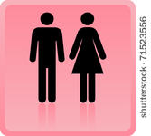 vector man   woman icon over...