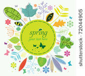 vector cute spring world....