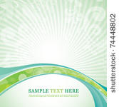 vector modern abstract green...