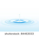 vector falling water drop