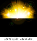 bright sun in the night ...