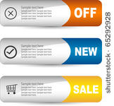 sale banner set
