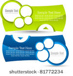 modern banner set vector