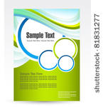 design for business flyer vector