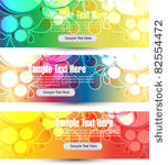multicolor headers banners in...