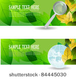 eco banners vector