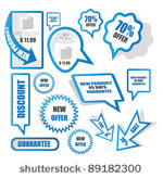 promotional speech bubble...