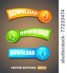 set of download buttons for web