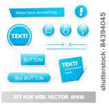 set for web  web page elements