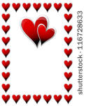 valentines day card with hearts