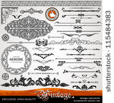 vintage ornaments and dividers  ...