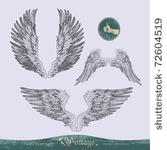eps10   wings vector set for...