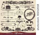 eps 10 vector calligraphy set ...