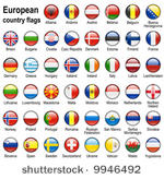 shiny web buttons with european ...