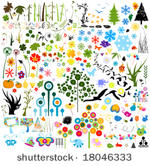 collection of vector nature...