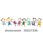 happy kids playing
